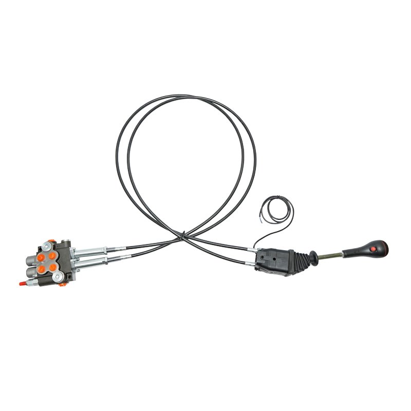 Distribuitor hidraulic cu joystick, lungime cablu 2.5m presiune 250 bar debit 40L/min Breckner Germany